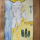 Fr�n Saturnus ringar 2011 watercolor, ink on paper