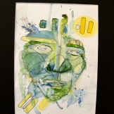 Resen�ren (The Traveler) 2011 watercolor and pen on watercolorpaper 19x28cm
